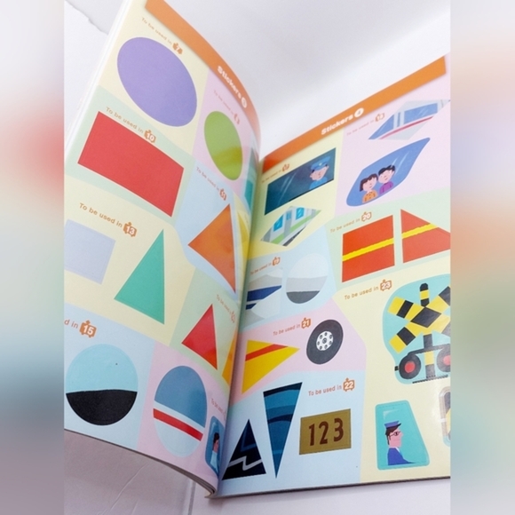 Kumon Step-By-Step Stickers : Trains, Planes, and More (2014, Paperback) - Picture 2 of 4